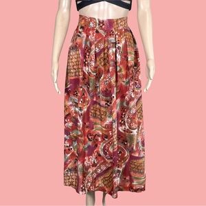 Vintage Lee Winters Maxi Skirt Sz M
